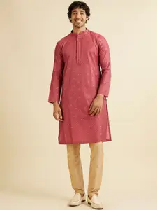 Manyavar Men Floral Regular Kurta with Pyjamas