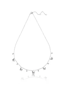JUPRA Silver Butterfly all Over Charm 925 Sterling Silver Necklace