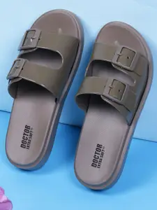 DOCTOR EXTRA SOFT Women Double Buckle Croslite Flip Flops