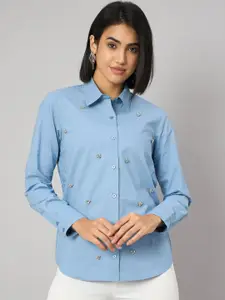 Orchid Blues Women Smart Opaque Party Shirt