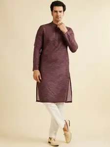 Manyavar Men Printed Regular Kurta with Pyjamas