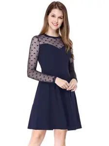 Samsara Couture Ruffled Fit & Flare Midi Dress