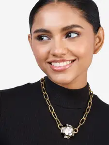 Isharya Brass Gold-Plated Necklace