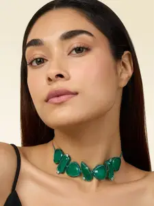 Isharya Brass Choker Necklace