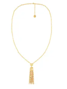 Isharya Brass Gold-Plated Tasselled Necklace