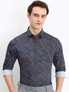 Allen Solly Men Slim Fit Opaque Printed Formal Shirt
