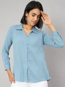 Orchid Blues Women Smart Opaque Casual Shirt