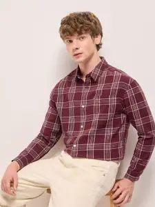 THE BEAR HOUSE Men Opaque Checked Casual Shirt