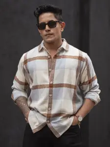 Powerlook Men Opaque Checked Casual Shirt