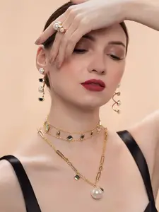 Isharya Brass Gold-Plated Necklace