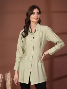 plusS Women Standard Opaque Casual Shirt