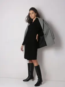 Vero Moda Women High Neck Long Sleeves Sheath Dress