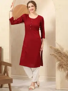 keshubaba Striped Straight Kurta