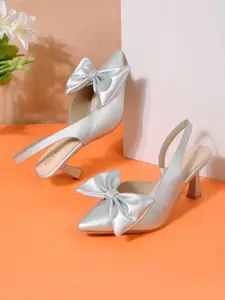 Flat n Heels Women Pointed Toe Stiletto Pumps with Bows