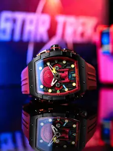 NUBEO Men Brass Dial & Straps Analogue Watch NB-6097-03