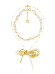 Isharya Brass Gold-Plated Necklace