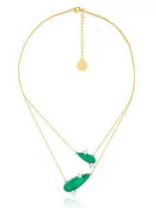 Isharya Brass Gold-Plated Layered Necklace