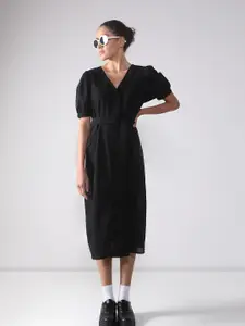 Vero Moda Women Fit & Flare Midi Dress With Belt