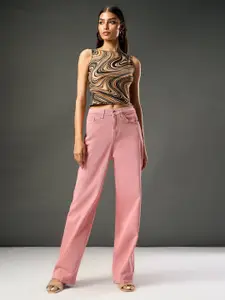 FREAKINS Women Jean Straight Fit High-Rise Stretchable Jeans