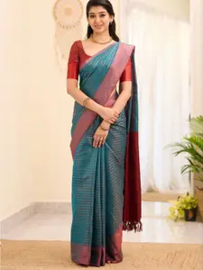 Areca Designer Floral Zari Pure Silk Banarasi Saree