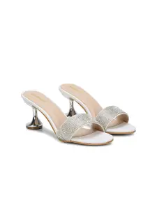 DressBerry Women Embellished Stiletto Heels Sandals