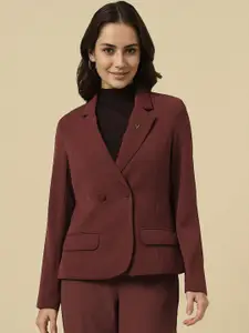Allen Solly Woman Allen Solly Notched Lapel Double-Breasted Blazer