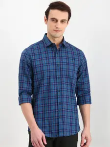 Allen Solly Men Slim Fit Opaque Checked Casual Shirt