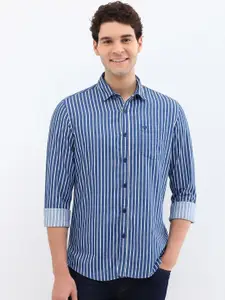 Allen Solly Men Custom Opaque Striped Casual Shirt