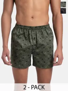 Jockey Pack of 2 Super Combed Mercerized Cotton Printed Inner Boxers - 8222