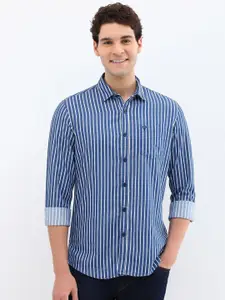 Allen Solly Men Custom Opaque Striped Casual Shirt