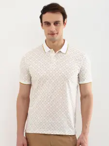 Allen Solly Men Printed Polo Collar T-shirt