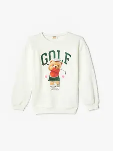 Koton Girls Printed Long Sleeves Round Neck Sweatshirt