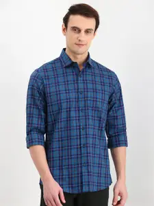 Allen Solly Men Slim Fit Opaque Checked Casual Shirt