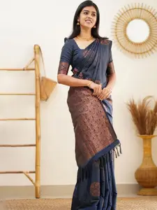 Areca Designer Floral Zari Pure Silk Designer Banarasi Saree