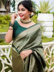 Areca Designer Zari Pure Silk Banarasi Saree