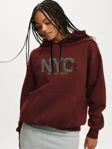 CLAFOUTIS Women Printed Hooded Sweatshirt