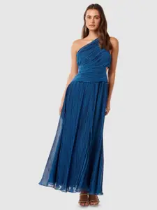 Forever New Women Crinkle Fit & Flare Mixi Dress