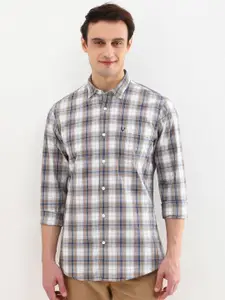 Allen Solly Men Custom Opaque Checked Casual Shirt