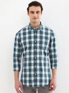 Allen Solly Men Custom Opaque Checked Casual Shirt