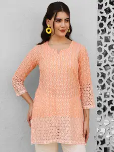AKIMIA Women Ethnic Motifs Embroidered Thread Work Pure Cotton Kurti