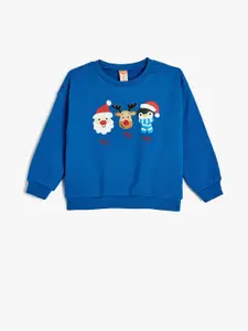 Koton Boys Printed Pullover Sweatshirt