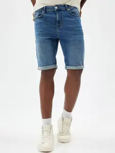 Koton Men Denim Mid-Rise Regular Fit Shorts