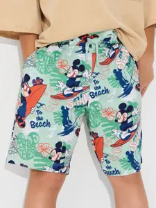 The Souled Store Boys Printed Mid-Rise Cotton Shorts