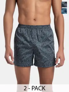 Jockey Pack of 2 Super Combed Mercerized Cotton Printed Inner Boxers - 8222