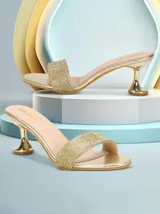 DressBerry Women PU Party Stiletto Sandals