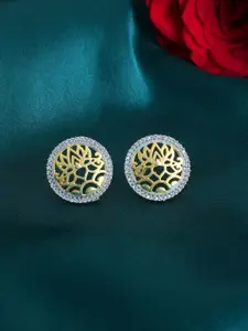 Voylla Gold-Plated Circular Studs