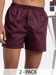 Jockey Pack of 2 Super Combed Mercerized Printed Inner Boxers WithUltrasoft Waistband-8222