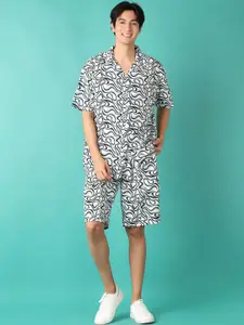 V-Mart Abstract Printed Shirt & Shorts