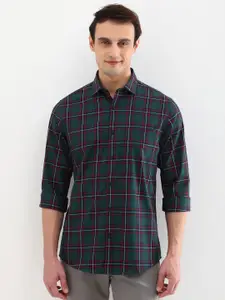 Allen Solly Men Slim Fit Opaque Checked Casual Shirt