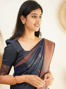 Areca Designer Ethnic Motifs Woven Design Zari Pure Silk Banarasi Saree